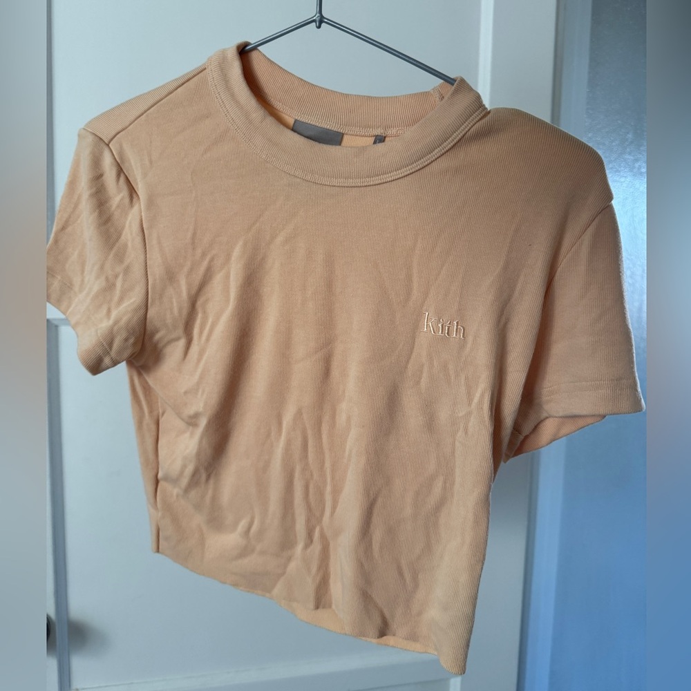 Kith Women Cropped Tee - peach color
